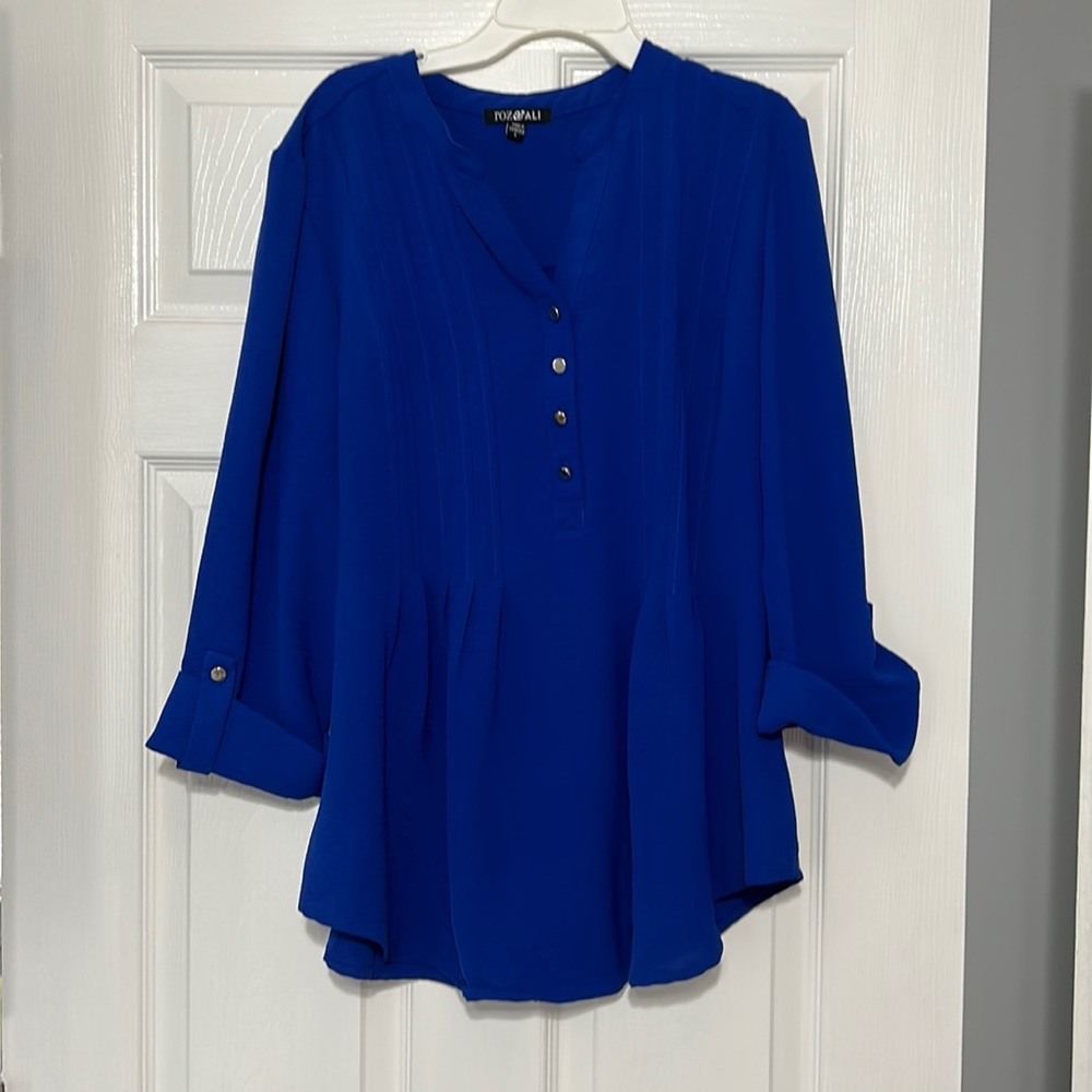 Royal blue dress shirt NWOT fashion top